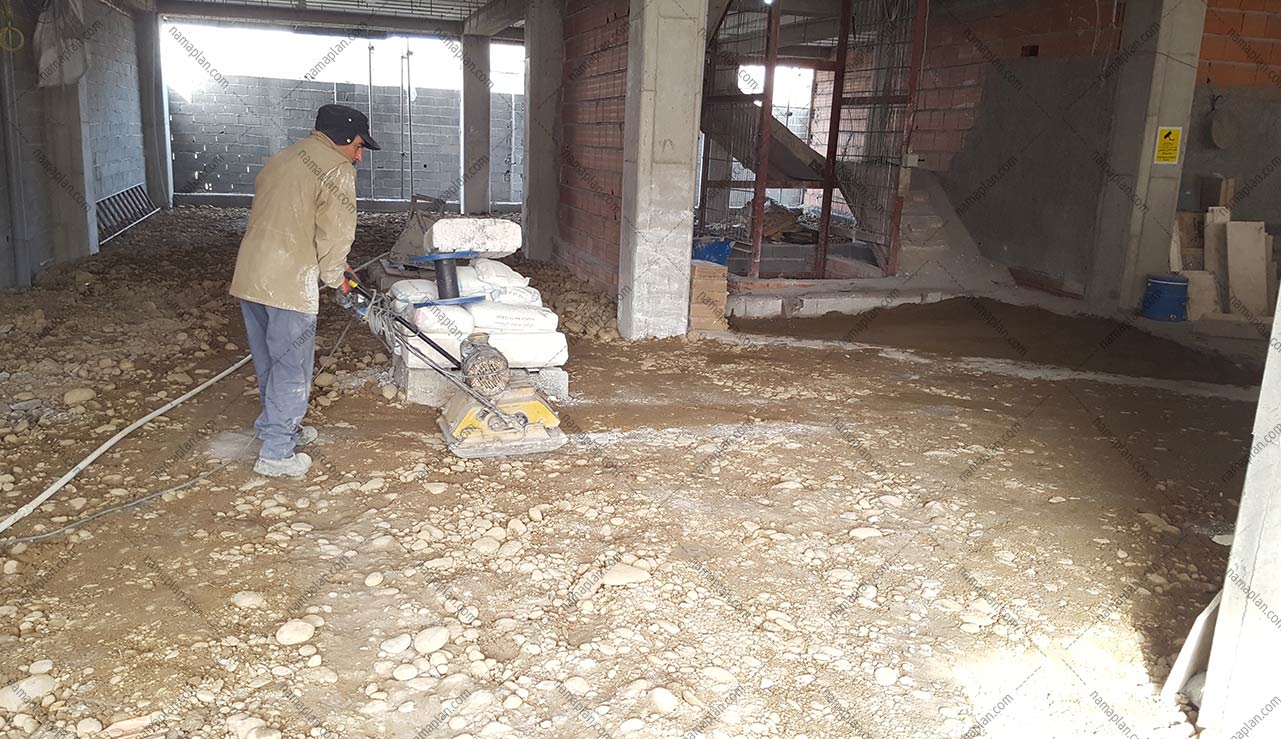 مستحکم کردن بستر خاک روی پی